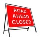 Road Ahead Closed Sign